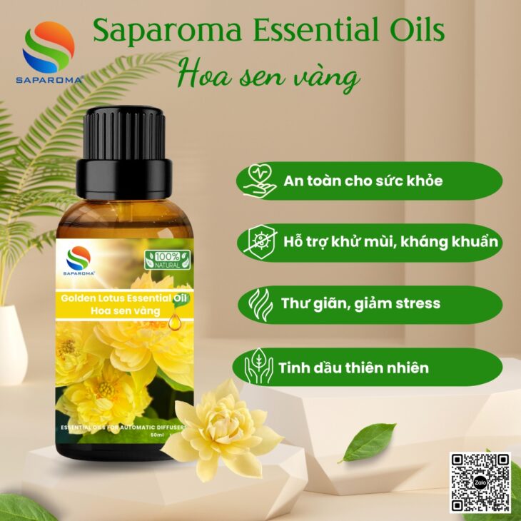 Tinh dầu thiên nhiên cao cấp SAPAROMA , hỗ trợ khử mùi, thư giãn, giúp ngủ ngon, đuỗi muỗi hiệu quả