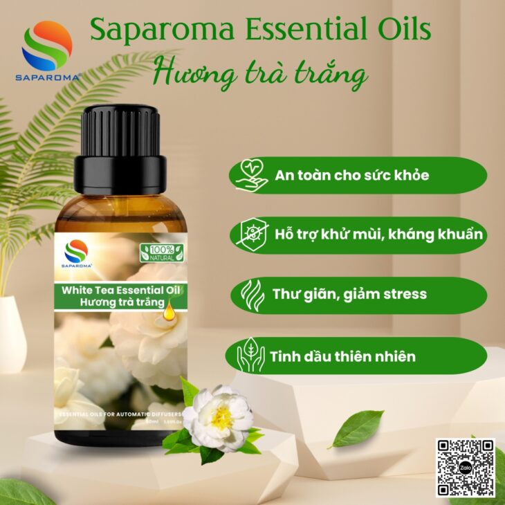 Tinh dầu thiên nhiên cao cấp SAPAROMA , hỗ trợ khử mùi, thư giãn, giúp ngủ ngon, đuỗi muỗi hiệu quả