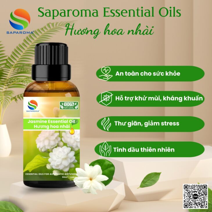 Tinh dầu thiên nhiên cao cấp SAPAROMA , hỗ trợ khử mùi, thư giãn, giúp ngủ ngon, đuỗi muỗi hiệu quả