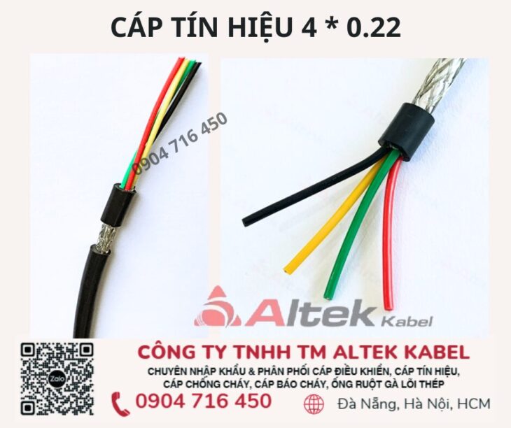 Cáp tín hiệu 4×0.22 DVV Altek Kabel Đà Nẵng, Quảng Nam