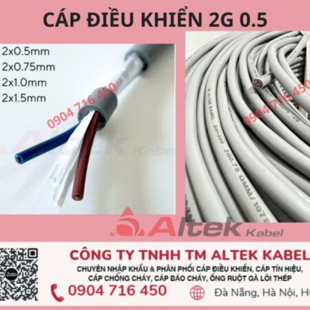 Cáp điều khển 2G 0.5 CVV Altek Kabel Đà Nẵng, Hà Nội