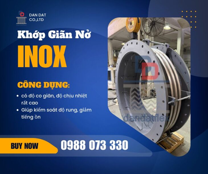 Khớp nối giãn nở nhiệt| Ống bù trừ giãn nở| Khớp nối giãn nở inox pasty| Khớp giãn nở nhiệt bằng vải