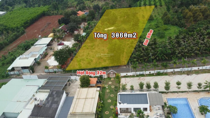 Bán lô đất lớn Suối Nghệ, 3059m² có thổ cư, cách KCN chỉ 2km, đầu tư sinh lời