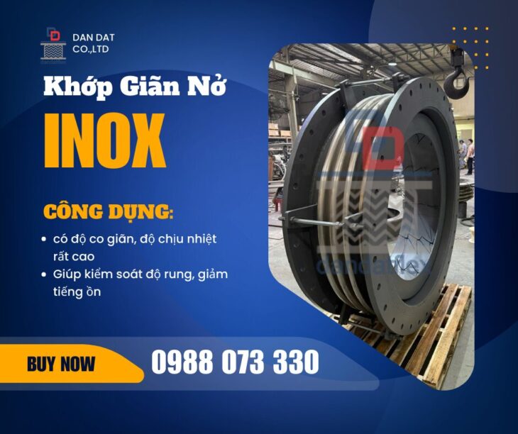 Khớp nối giãn nở nhiệt| Ống bù trừ giãn nở| Khớp nối giãn nở inox pasty| Khớp giãn nở nhiệt bằng vải