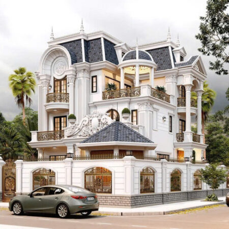 LÔ GÓC – BÁN GẤP BIỆT THỰ LÀNG VIỆT KIỀU CHÂU ÂU – 180M² – MT 26M – CÓ HẦM -VIEW VƯỜN HOA