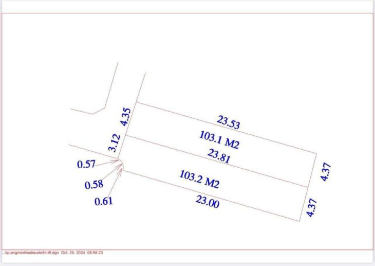 103M FULL TC TỔ 9 TT QUANG MINH,Ô TÔ VÀO ĐẤT,GIÁ 3X TRIỆU,ĐẦU TƯ,LV CHÍNH CHỦ