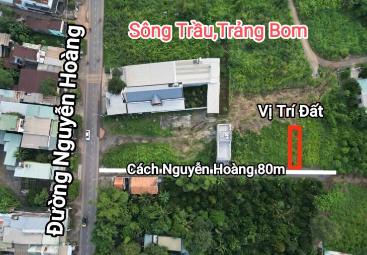 Bán đất xã Trảng Bom, Đồng Nai, 1 sẹc Nguyễn Hoàng, 850 triệu