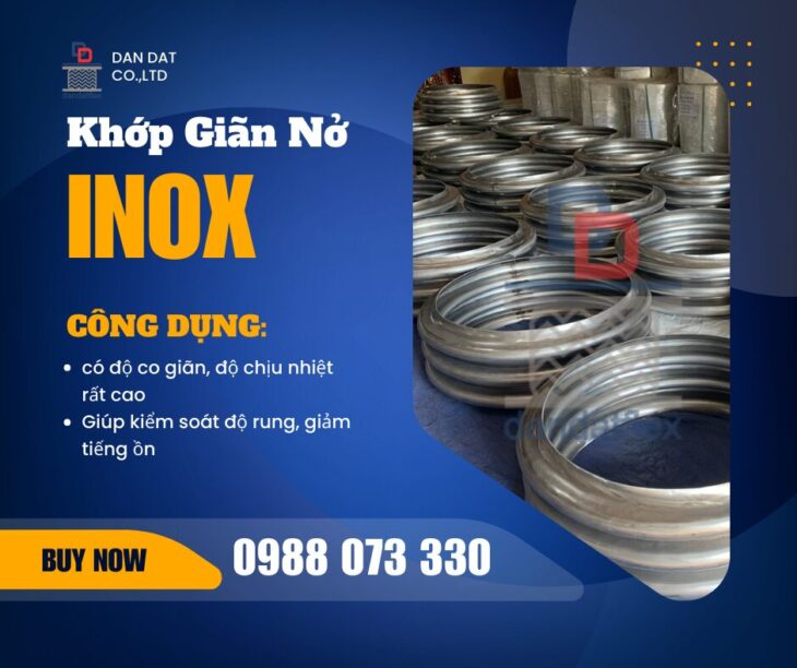 Khớp nối giãn nở nhiệt| Ống bù trừ giãn nở| Khớp nối giãn nở inox pasty| Khớp giãn nở nhiệt bằng vải