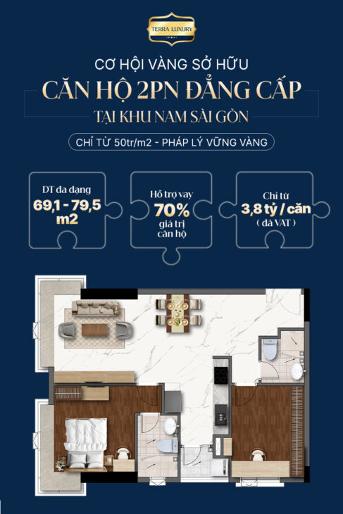 Đầu tư an toàn – Vốn ít – Sinh lời tốt tại căn hộ cao cấp Terra Luxury