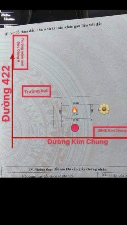 Bán đất Kim Chung, 50m, lô góc 2 thoáng, oto tránh kinh doanh, giá hơn 7 tỷ.