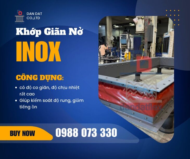 Khớp nối giãn nở nhiệt| Ống bù trừ giãn nở| Khớp nối giãn nở inox pasty| Khớp giãn nở nhiệt bằng vải