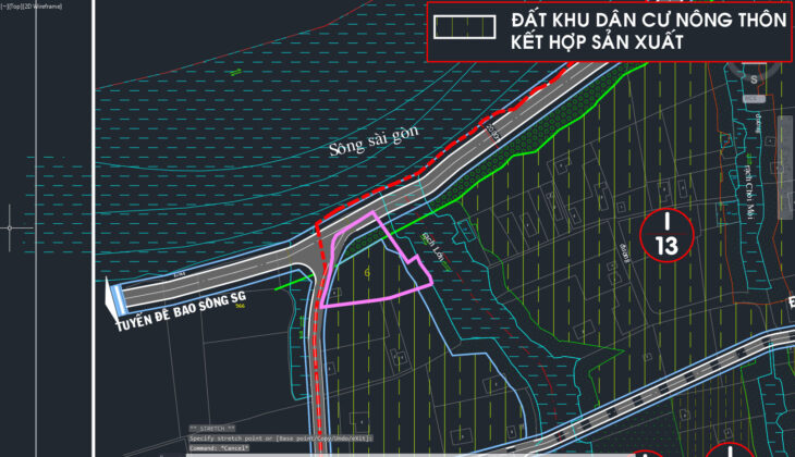Bán đất view sông Sài Gòn – 2616m2 – 28×48 nở hậu 74m – 300m2 thổ cư – xã Bình Mỹ – Củ Chi