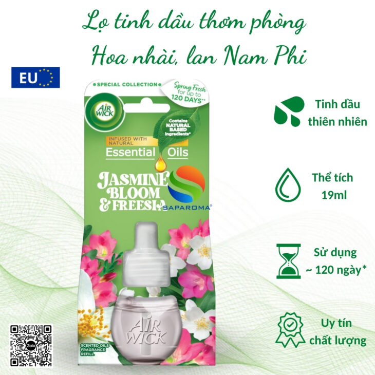 Lọ tinh dầu Air Wick 19ml, thơm phòng, hỗ trợ khử mùi, thư giãn, giảm stress, nhập khẩu chính hãng