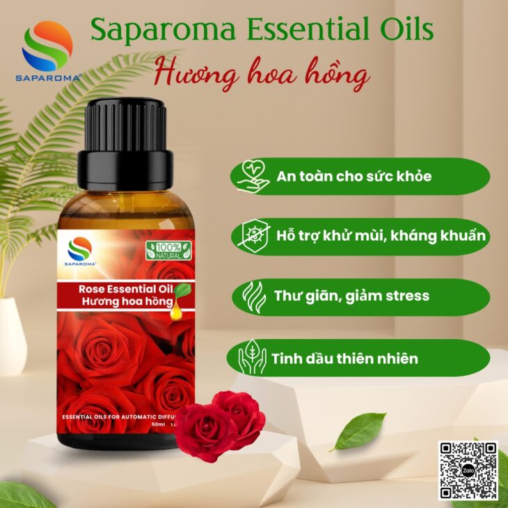 Tinh dầu thiên nhiên cao cấp SAPAROMA , hỗ trợ khử mùi, thư giãn, giúp ngủ ngon, đuỗi muỗi hiệu quả