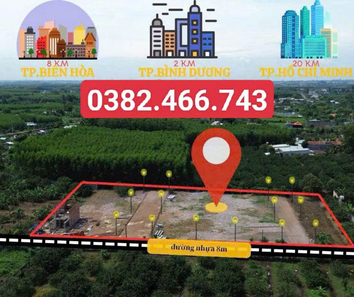 SỞ HỮU ĐẤT NỀN VEN SÔNG TẠI P. TÂN TRIỀU MỚI – ĐỒNG NAI CHỈ 999 TRIỆU