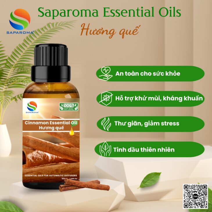 Tinh dầu thiên nhiên cao cấp SAPAROMA , hỗ trợ khử mùi, thư giãn, giúp ngủ ngon, đuỗi muỗi hiệu quả