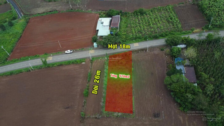 Bán đất thổ cư 476m² Suối Nghệ Châu Đức, mặt tiền 18m, gần sân golf, dân cư hiện hữu, 3,4 tỷ TL