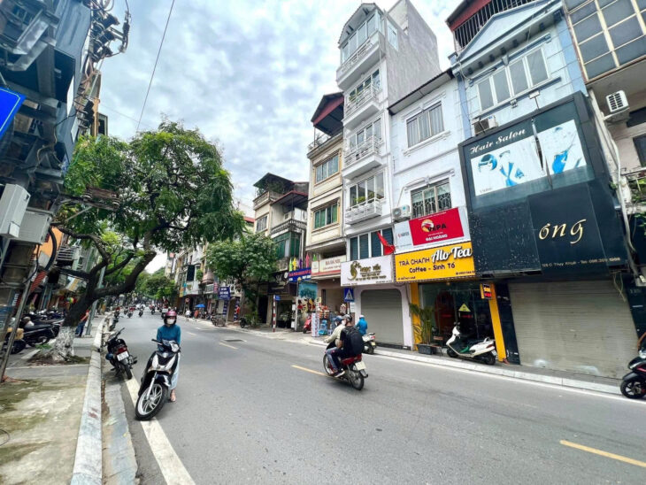 BÁN NHÀ MẶT PHỐ THỤY KHUÊ, TÂY HỒ – 72M² x 5 TẦNG – VỈA HÈ Ô TÔ 2 CHIỀU- KINH DOANH- 35 TỶ