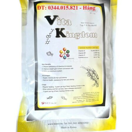 Vitakingdom, vitamin tổng hợp, nâng cao sức đề kháng, chống sốc cho tôm cá