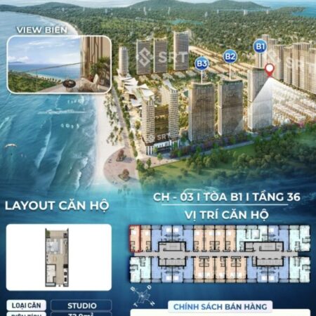 Căn hộ Blanca City Vũng Tàu, chỉ 700 triệu nhận nhà full nội thất 0799733979