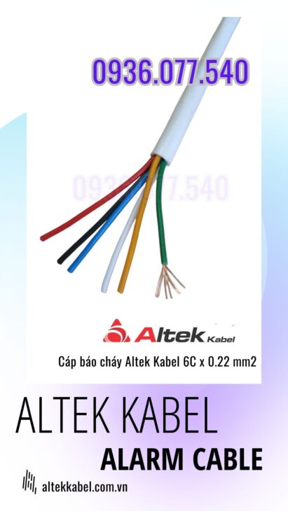 Cung cấp cáp báo cháy 6×0.22 mm2 – Cáp tín hiệu Altek Kabel, Alarm cable