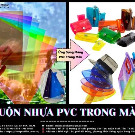 Màng nhựa pvc dẻo trong màu – phân phối toàn quốc