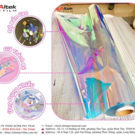 Cơ sở sản xuất màng nhựa pvc ánh kim 7 màu – hologram
