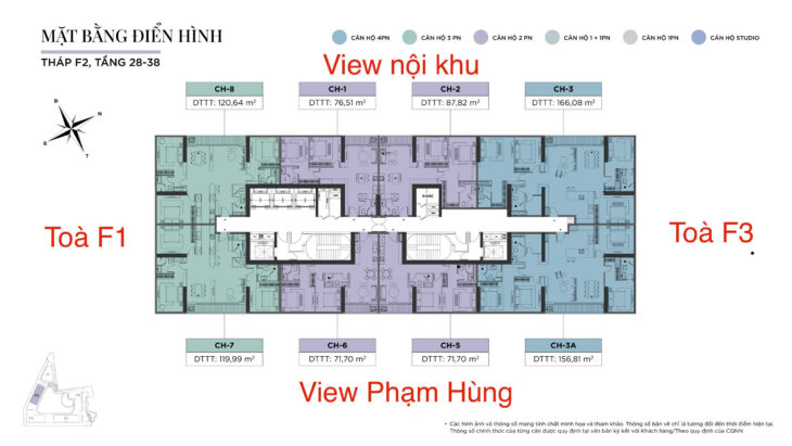Bán căn 2PN Sun cầu Giấy diện tích 95m2 giá ngoại giao