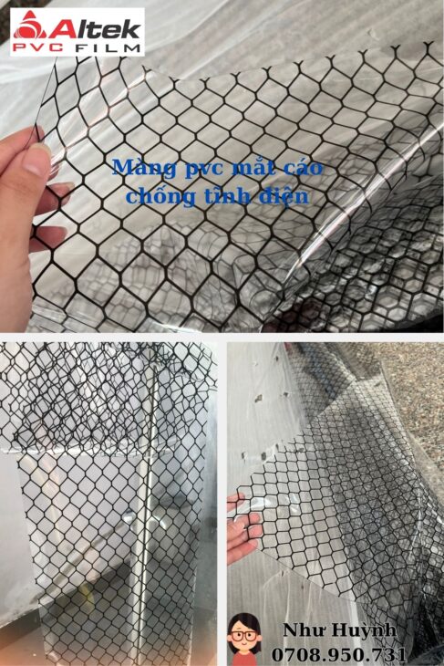 màng nhựa pvc mắt cáo chống tĩnh điện tại hải phòng