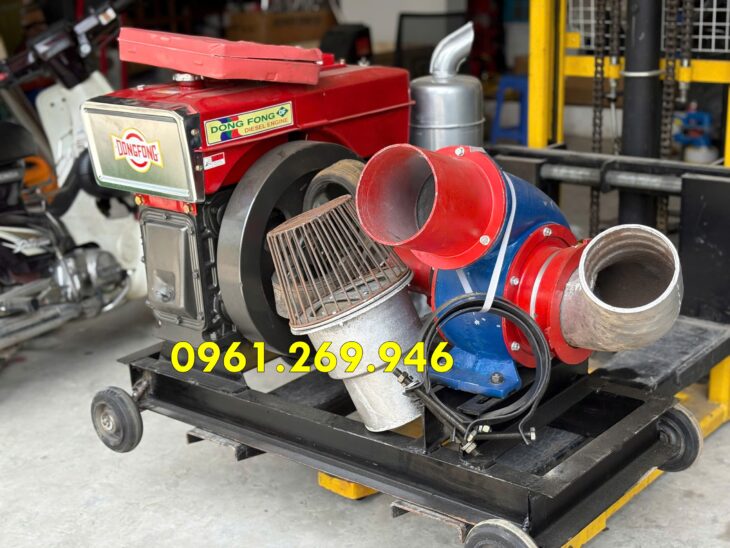 Máy Bơm Nước Động Cơ Dầu Diesel D24 đầu bơm 150mm