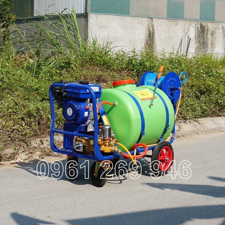 Máy phun thuốc công nghiệp thùng phuy 160L – Turbo 6.5HP