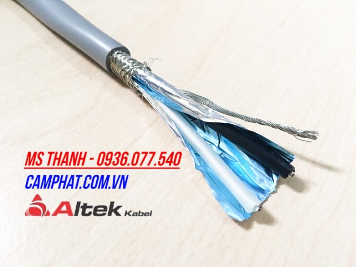 Cáp tín hiệu vặn xoắn chống nhiễu Altek Kabel 1P18AWG – 1 Pair 18 AWG