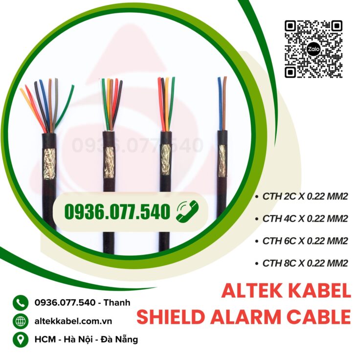 Cáp tín hiệu chống nhiễu Altek Kabel 4C x 0.22 MM2 – CTH 4×0.22 mm2