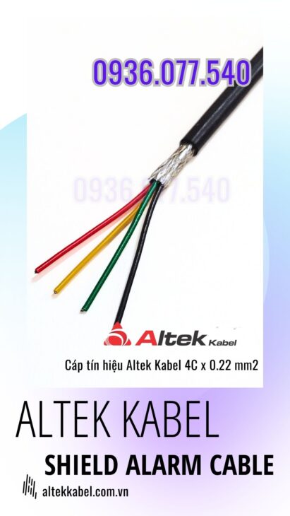Cáp tín hiệu chống nhiễu Altek Kabel 4C x 0.22 MM2 – CTH 4×0.22 mm2