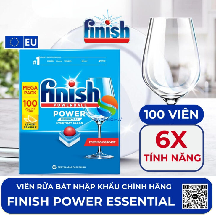 Viên rửa bát Finish chuyên dùng cho máy rửa bát – hàng nhập khẩu chính hãng Châu Âu