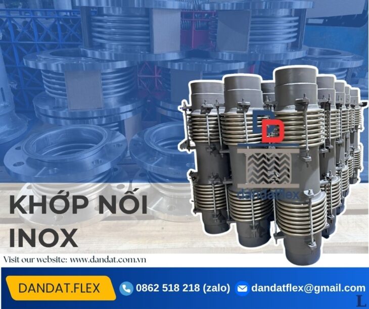 Khớp chống rung, khớp nối mềm chống rung, khớp nối giãn nở, khớp nối mềm inox, ống bù trừ giãn nở