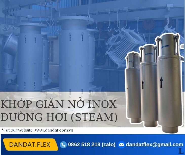 Khớp chống rung, khớp nối mềm chống rung, khớp nối giãn nở, khớp nối mềm inox, ống bù trừ giãn nở
