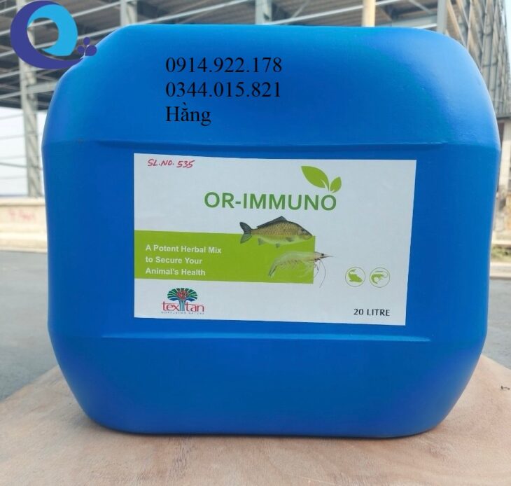 Or-Immuno, thảo dược thay thế kháng sinh, bổ gan, tăng cường khả năng miễn dịch ở vật nuôi