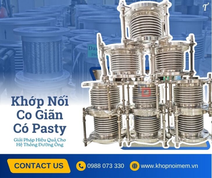 Khớp nối co giãn chịu áp cao, khớp giãn nở inox nối bích, khớp nối chống rung inox chịu nhiệt