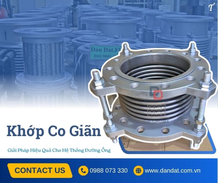Khớp nối bù trừ giãn nở, khớp nối giãn nở chịu nhiệt, khớp nối giãn nở máy phát điện, ống mềm inox