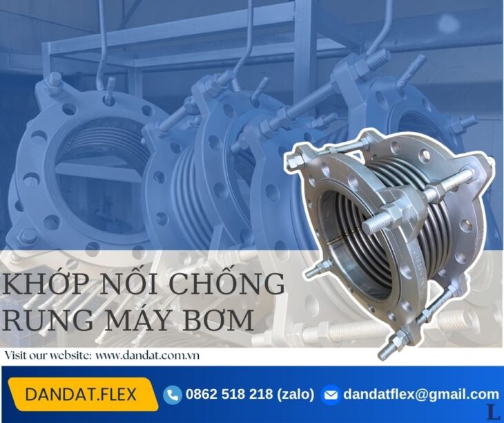Ống bù trừ giãn nở nhiệt, khớp giãn nở DN150, khớp chống rung, mối nối mềm, giảm rung inox