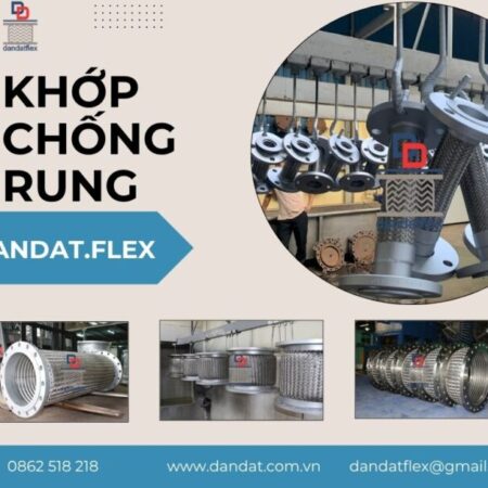Khớp nối giảm chấn inox, Khớp nối mềm chống rung cho bơm công nghiệp, Khớp nối mềm inox nối bích