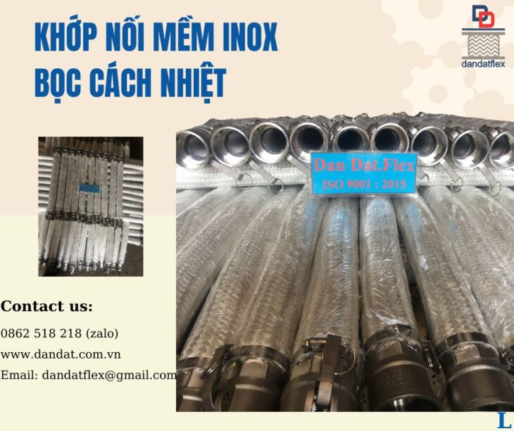 Ống dẫn dầu thủy lực, ống mềm inox rắc co ren, khop noi mem, ống thủy lực bọc lưới inox,khop noi mem