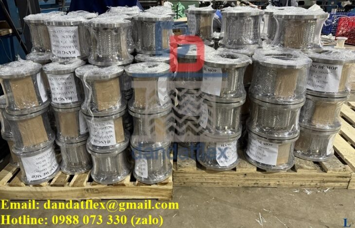 Khớp nối mềm chống rung, khớp nối mềm mặt bích, khopnoimem, ống mềm thủy lực bọc lưới inox