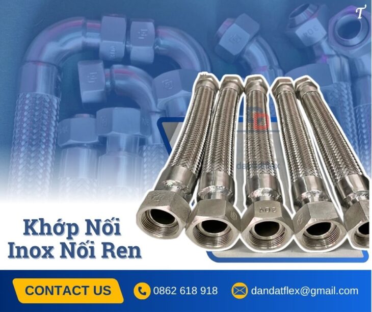 Khớp nối bù trừ giãn nở, khớp nối giãn nở chịu nhiệt, khớp nối giãn nở máy phát điện, ống mềm inox
