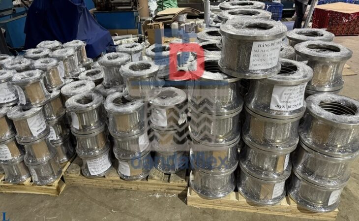 Khớp nối mềm chống rung, khớp nối mềm mặt bích, khopnoimem, ống mềm thủy lực bọc lưới inox