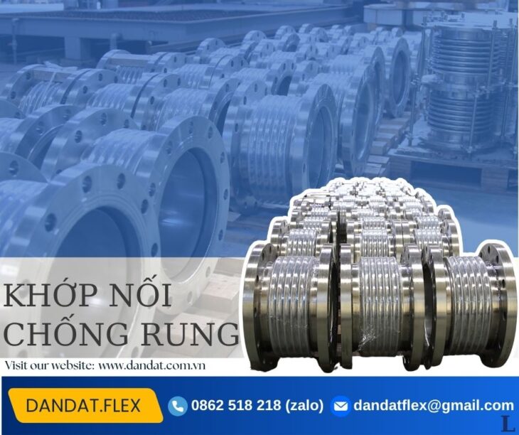 Khớp chống rung, khớp nối mềm chống rung, khớp nối giãn nở, khớp nối mềm inox, ống bù trừ giãn nở