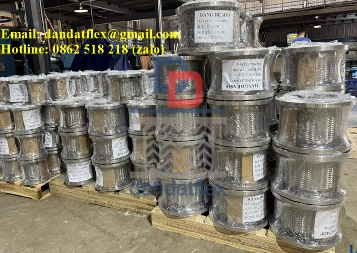 Khớp nối mềm chống rung, khớp nối mềm mặt bích, khopnoimem, ống mềm thủy lực bọc lưới inox