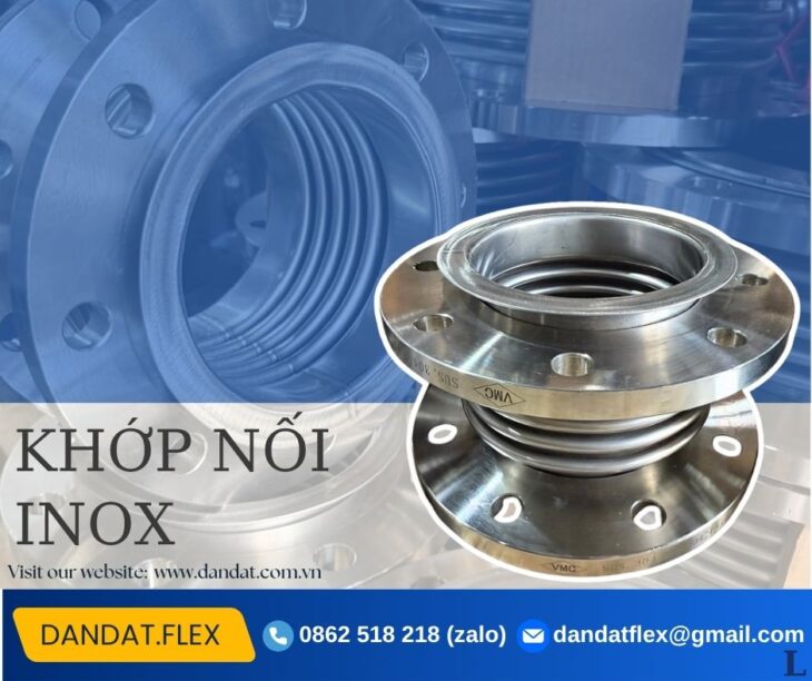 Ống bù trừ giãn nở, khớp giãn nở inox, khớp nối giãn nở nhiệt, khớp nối mềm inox, khớp chống rung