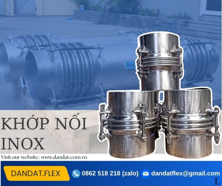 Khớp chống rung, khớp nối mềm chống rung, khớp nối giãn nở, khớp nối mềm inox, ống bù trừ giãn nở